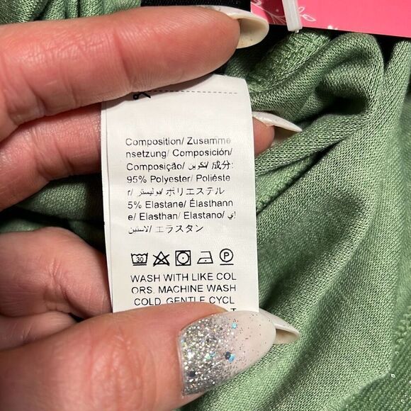 Women's Green Belle Knot Shoulder Backless Mermaid Hem Dress - Picture 10 of 10